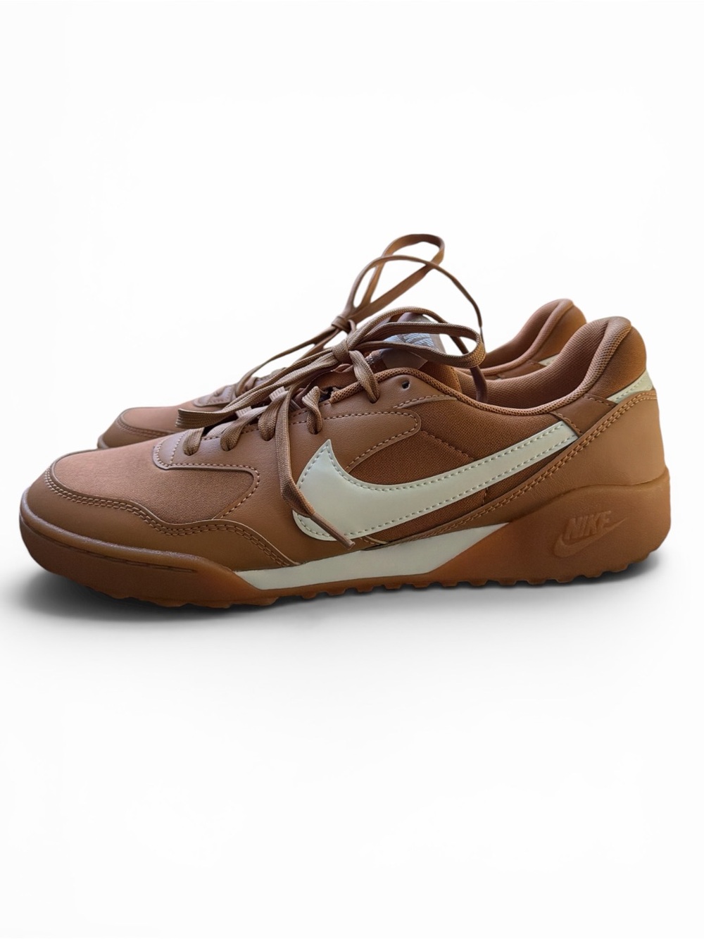 NIKE Terra Manta Women’s Flax/Sail/Light Brown Sneakers with White Swoosh NWT